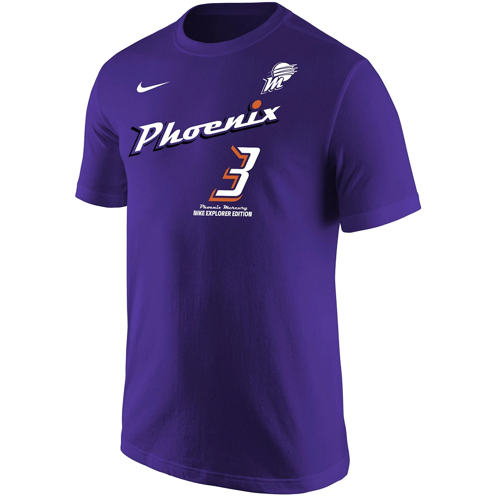 T-shirt avec nom et numéro Nike Diana Taurasi pour homme édition Phoenix Mercury Explorer