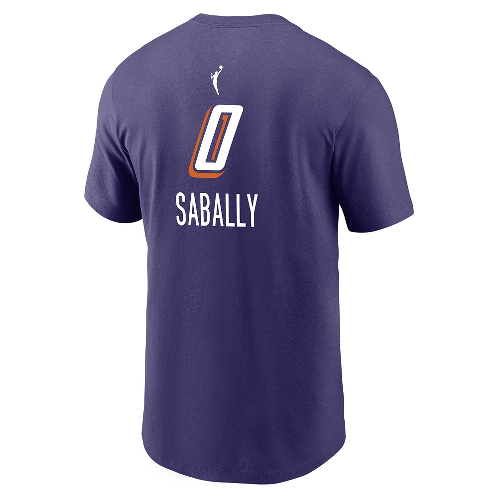 T-shirt Nike Satou Sabally violet pour homme, édition Phoenix Mercury Explorer, avec nom et numéro