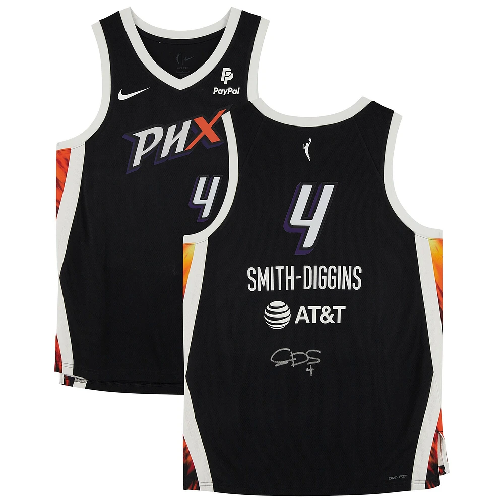 Maillot Nike Rebel Edition autographié par Skylar Diggins-Smith Black Phoenix Mercury
