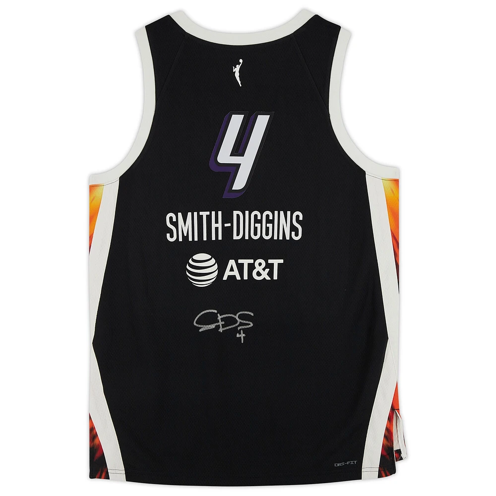Maillot Nike Rebel Edition autographié par Skylar Diggins-Smith Black Phoenix Mercury