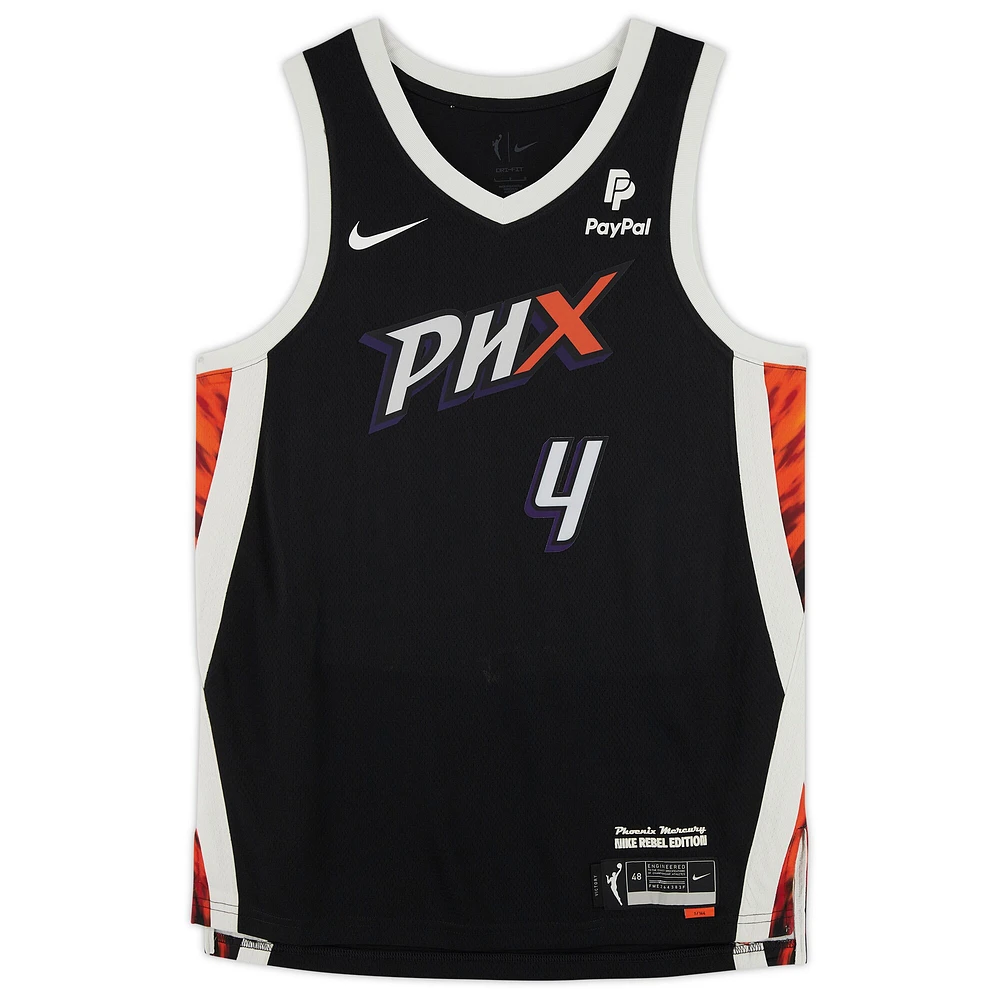 Maillot Nike Rebel Edition autographié par Skylar Diggins-Smith Black Phoenix Mercury