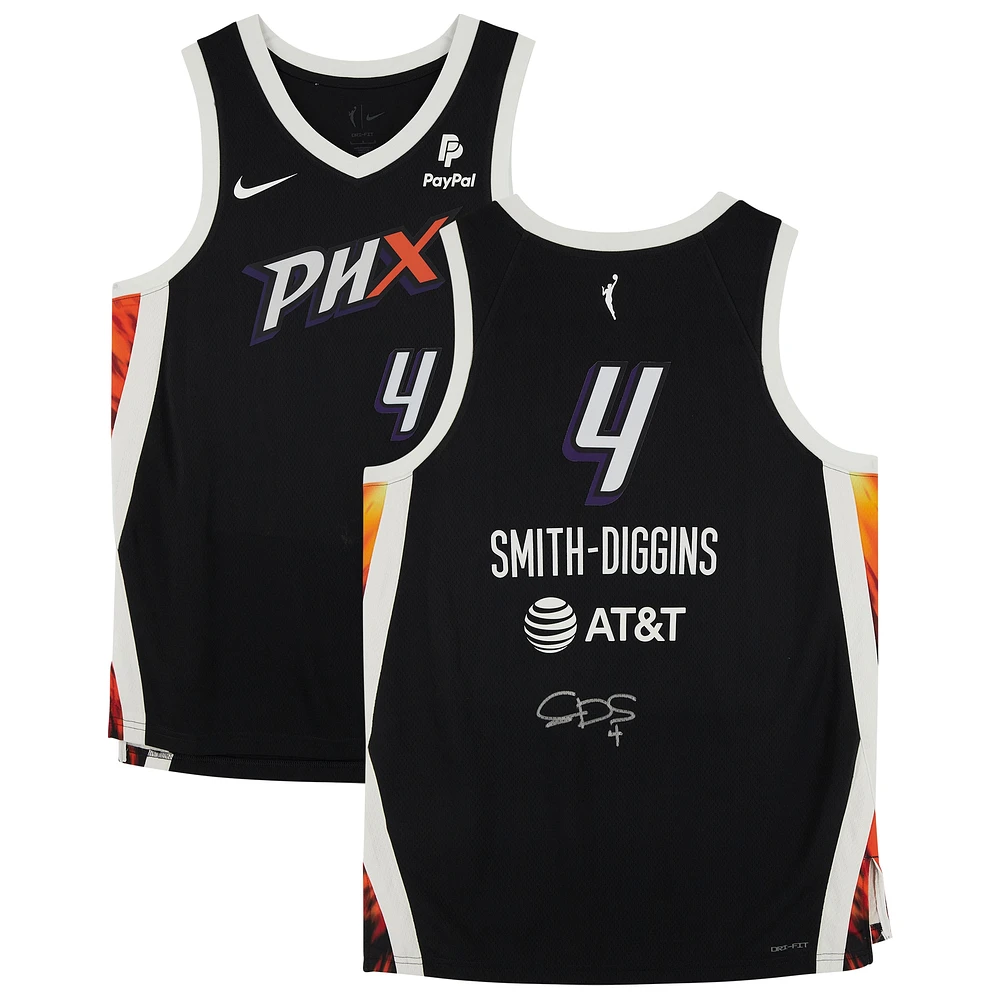 Maillot Nike Rebel Edition autographié par Skylar Diggins-Smith Black Phoenix Mercury