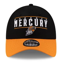 Casquette ajustable unisexe New Era Phoenix Mercury 2025 WNBA Draft 9TWENTY noire/orange