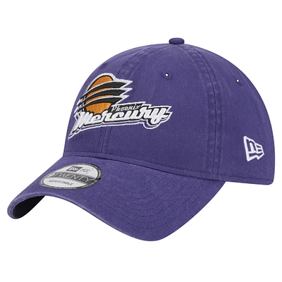 Casquette réglable unisexe New Era violet Phoenix Mercury Core Logo 9TWENTY