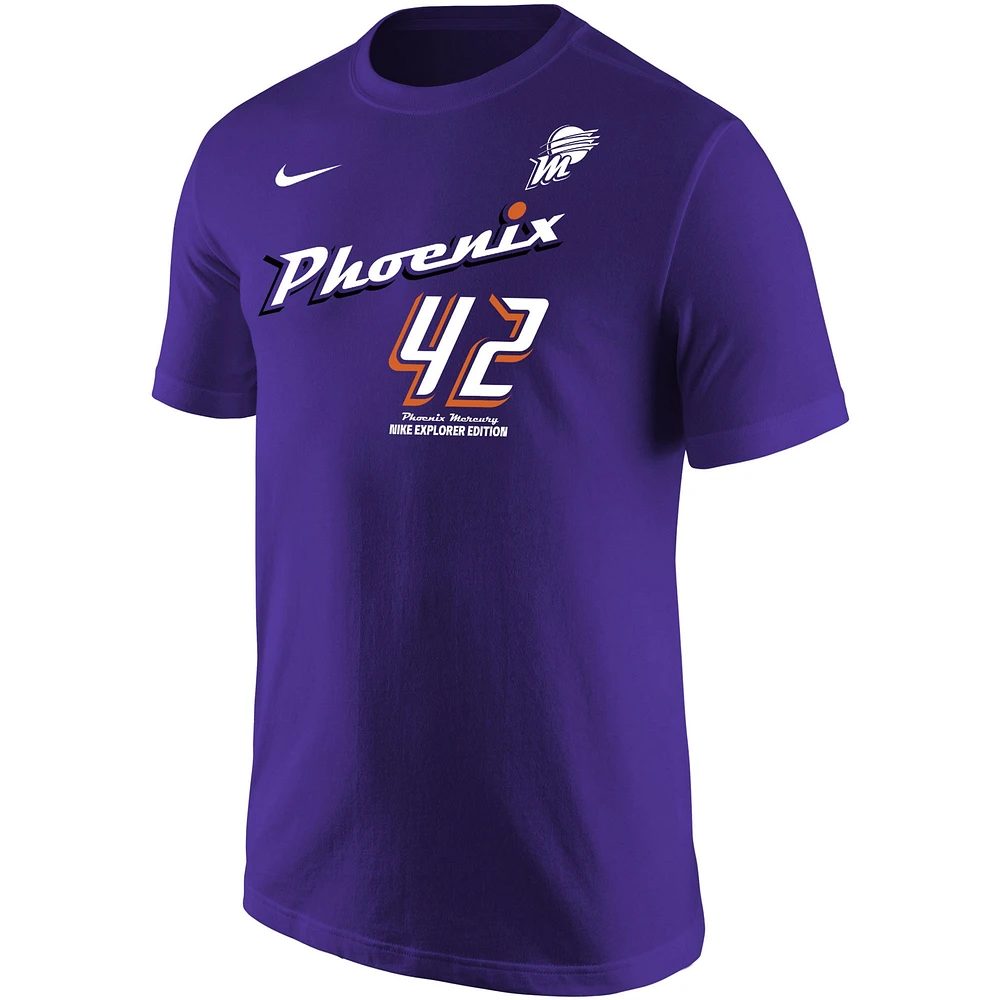 Unisex Nike Brittney Griner Purple Phoenix Mercury Explorer Edition Name & Number T-Shirt