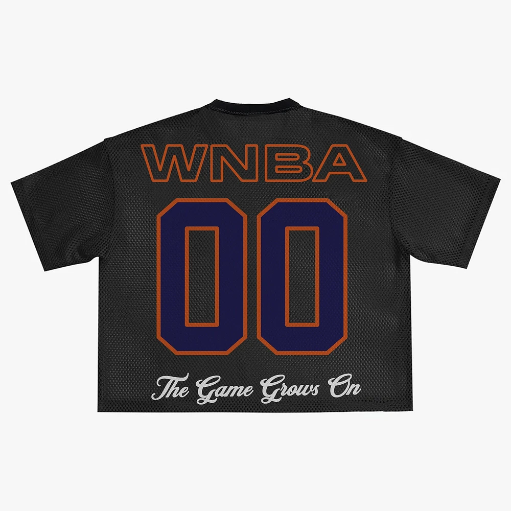Unisex round21 Black Phoenix Mercury Oversized Mesh Boxy Top