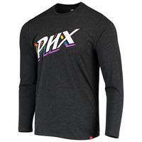 Unisex Sportiqe Heathered Black Phoenix Mercury Pride Tri-Blend Long Sleeve T-Shirt