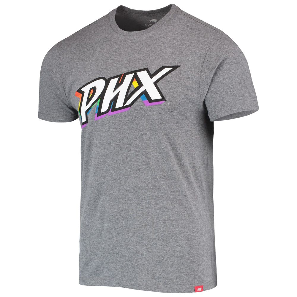 Unisex Sportiqe Heathered Gray Phoenix Mercury Pride Tri-Blend T-Shirt