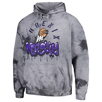 Unisex Stadium Essentials Charcoal Phoenix Mercury Street Art Dark Crystal Tie-Dye Washed Pullover Hoodie