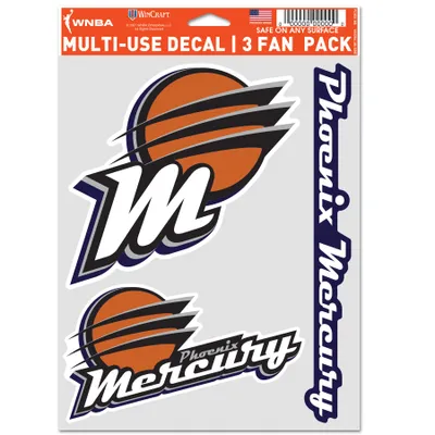 Phoenix Mercury WinCraft 3-Pack Multi-Use Decal Set