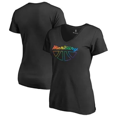 Phoenix Mercury Fanatics Branded Women's Team Pride Wordmark V-Neck T-Shirt - Black