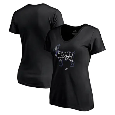 Diana Taurasi Phoenix Mercury Fanatics Branded Women's Player V-Neck T-Shirt - Black