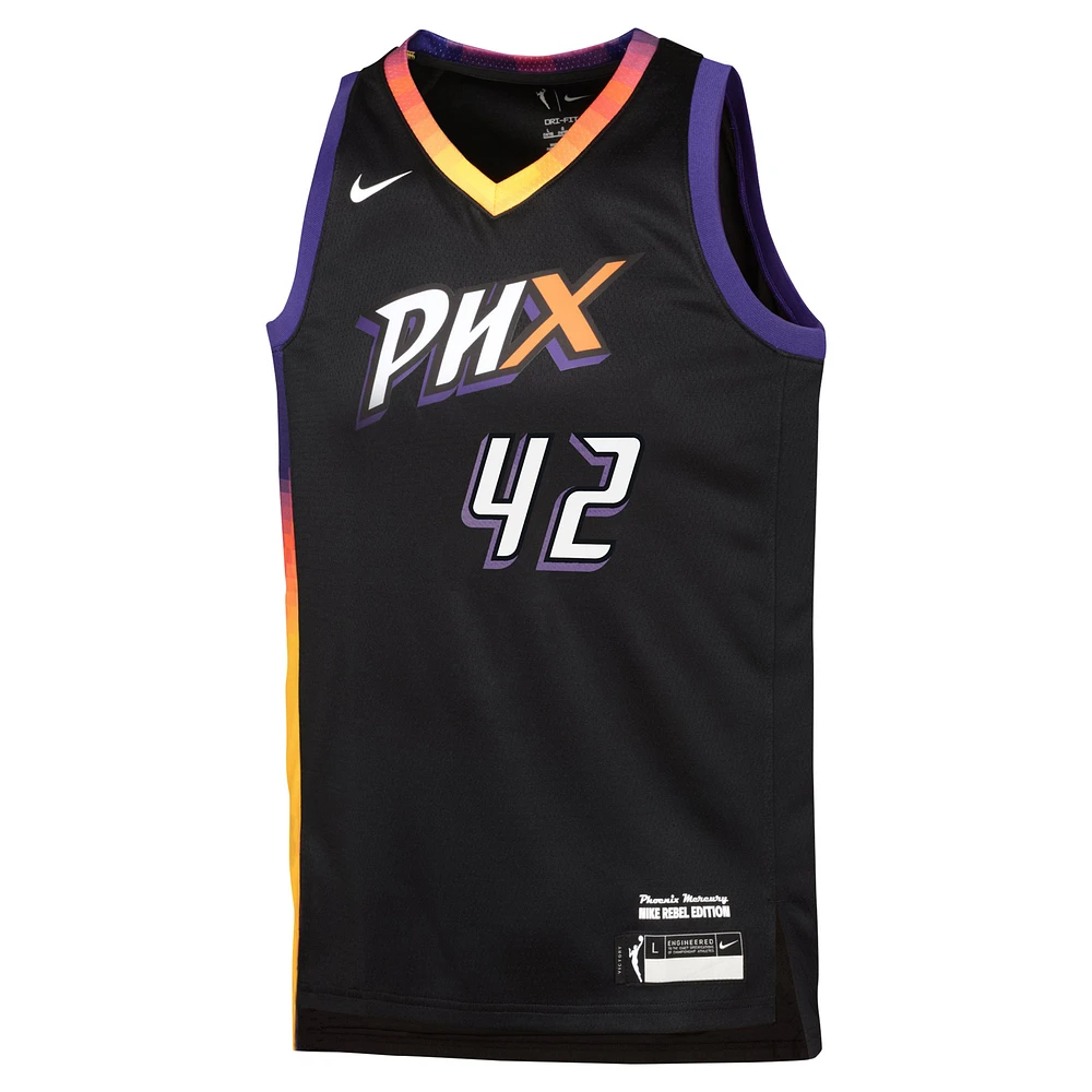 Maillot Nike Brittney Griner pour jeune, édition Rebel 2024, Phoenix Mercury, noir