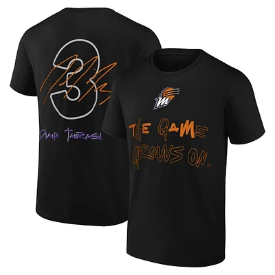 T-shirt avec nom et numéro de signature du joueur Round21 Diana Taurasi Black Phoenix Mercury pour jeunes