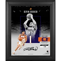Devin Booker Phoenix Suns Facsimile Signature Framed 11" x 14" Impact Collage with a Piece of Team-Used Basketball - Limited Edition of 250
