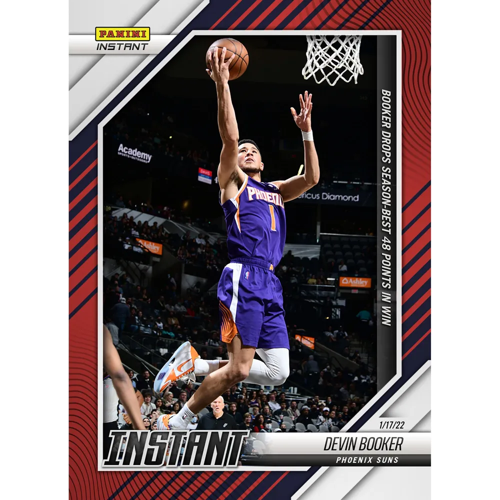 Lids Devin Booker Phoenix Suns Fanatics Exclusive Parallel Panini Instant  Booker Drops a Season-Best 48 Points in Win Single Trading Card - Limited  Edition of 99