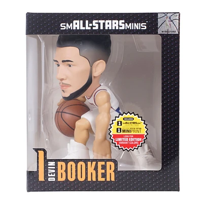Devin Booker Phoenix Suns smALL-STARS Minis 6" Vinyl Figurine - Look for Limited Edition Uncommon, Rare, and Ultra Rare Solid Team Color Variants 