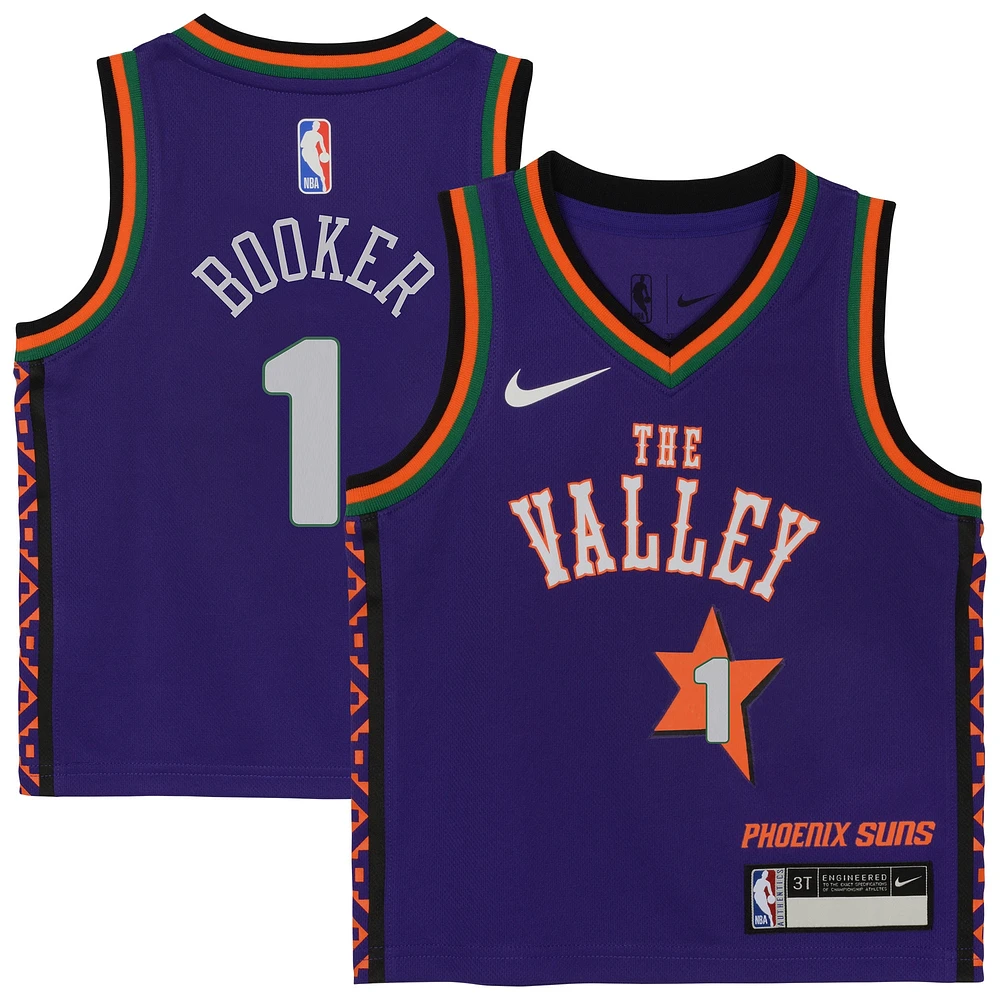 Maillot de joueur Nike Devin Booker Purple Phoenix Suns 2024/25 Swingman pour bébé - Édition City