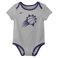 Infant Nike Phoenix Suns Three-Pack Bodysuit Set