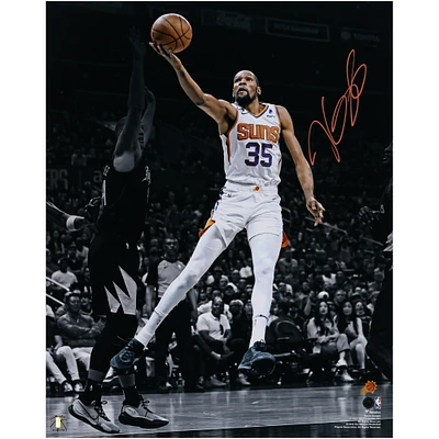 Kevin Durant Phoenix Suns autographié 16" x 20" Layup contre Mason Plumlee Spotlight Photo
