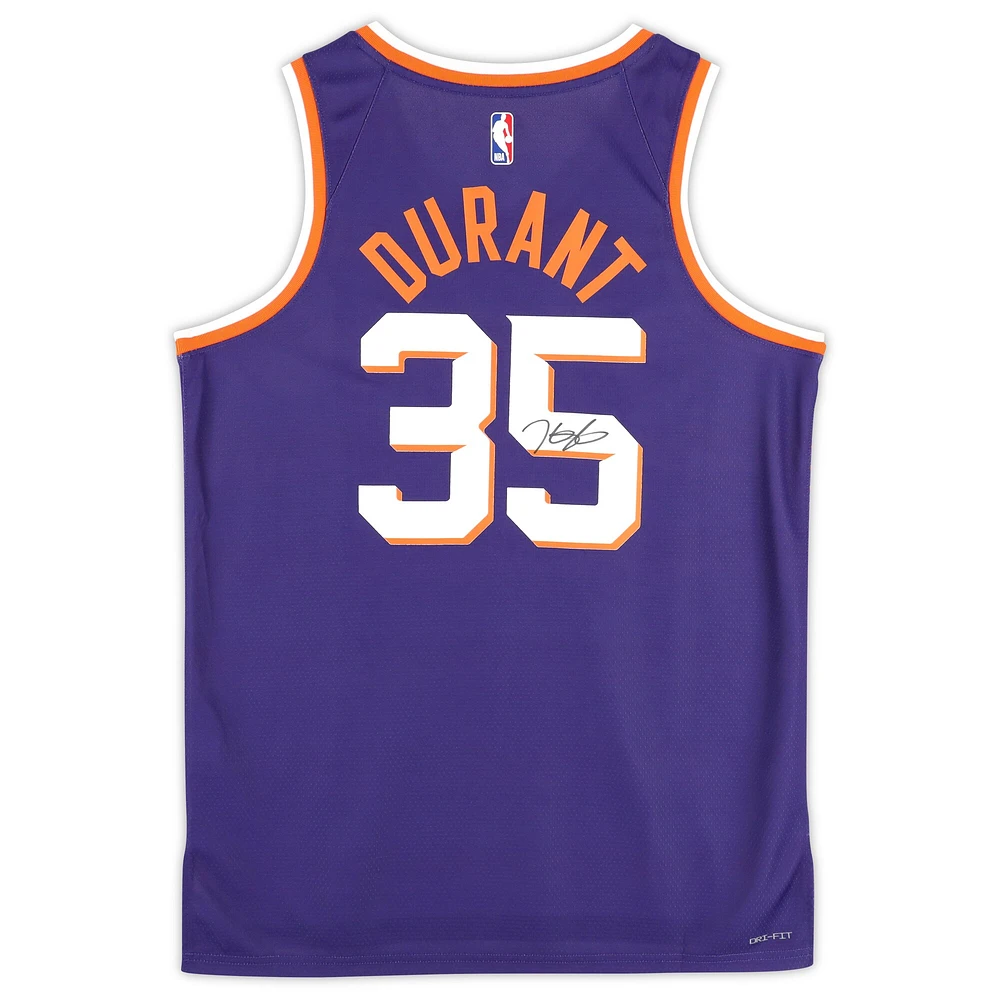 Kevin Durant Phoenix Suns Autographed Nike Purple 2023-24 Icon Edition Swingman Jersey