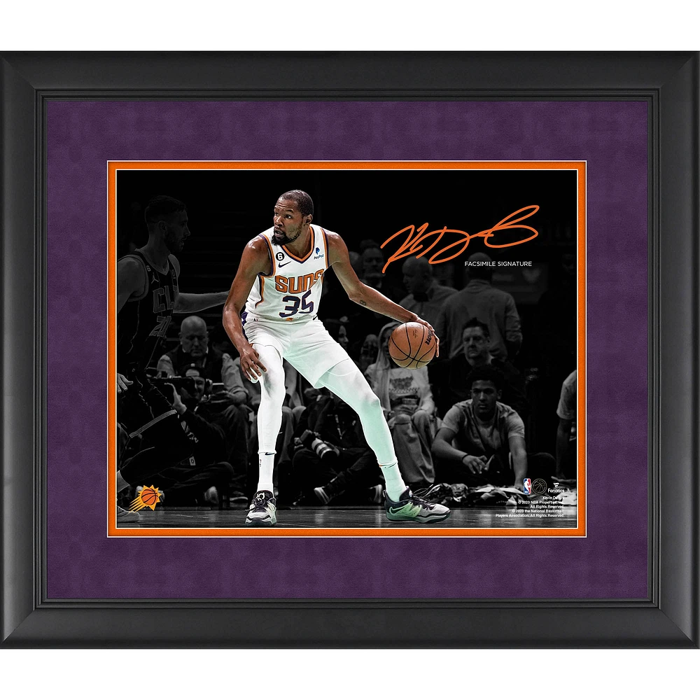 Kevin Durant Phoenix Suns Framed 11" x 14" Spotlight Photograph - Facsimile Signature