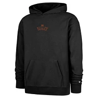 Men's '47  Black Phoenix Suns 2024/25 City Edition Double Crossover Foundation Pullover Hoodie
