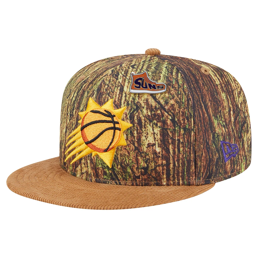 Pin Snapback Victory Grove Forest de New Era pour homme avec motif camouflage Phoenix Suns 9FIFTY