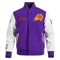 Men's Pro Standard  Purple Phoenix Suns 2024/25 City Edition Wool Varsity Full-Zip Jacket