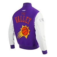 Men's Pro Standard  Purple Phoenix Suns 2024/25 City Edition Wool Varsity Full-Zip Jacket