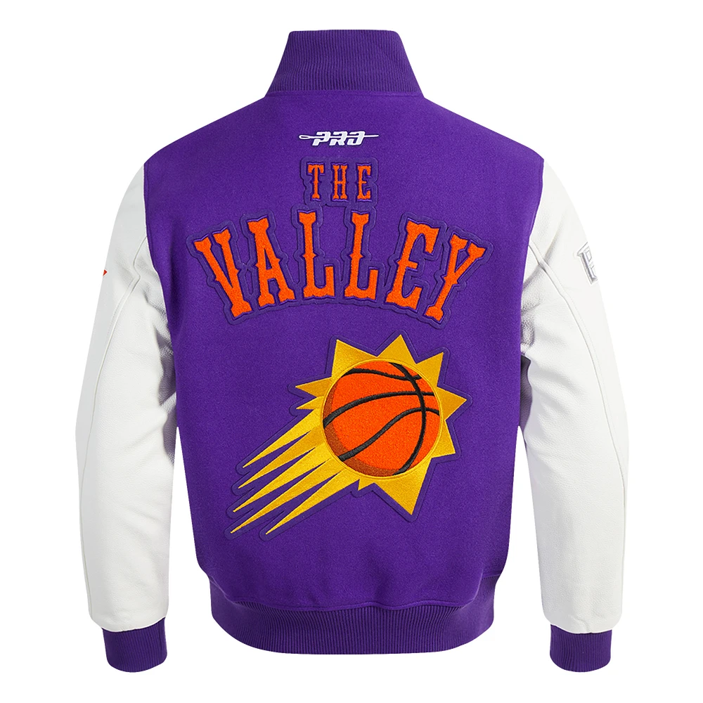 Men's Pro Standard  Purple Phoenix Suns 2024/25 City Edition Wool Varsity Full-Zip Jacket