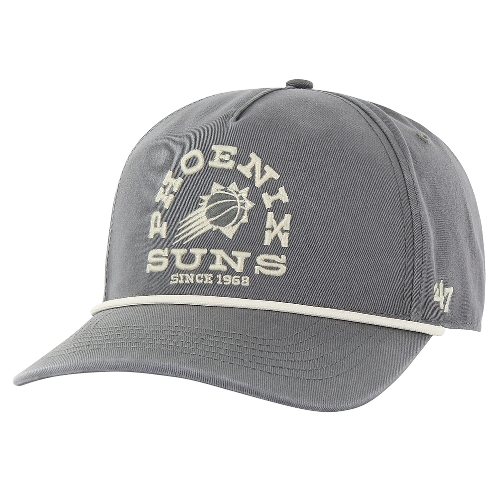 Men's '47  Charcoal Phoenix Suns Canyon Ranchero Hitch Adjustable Hat