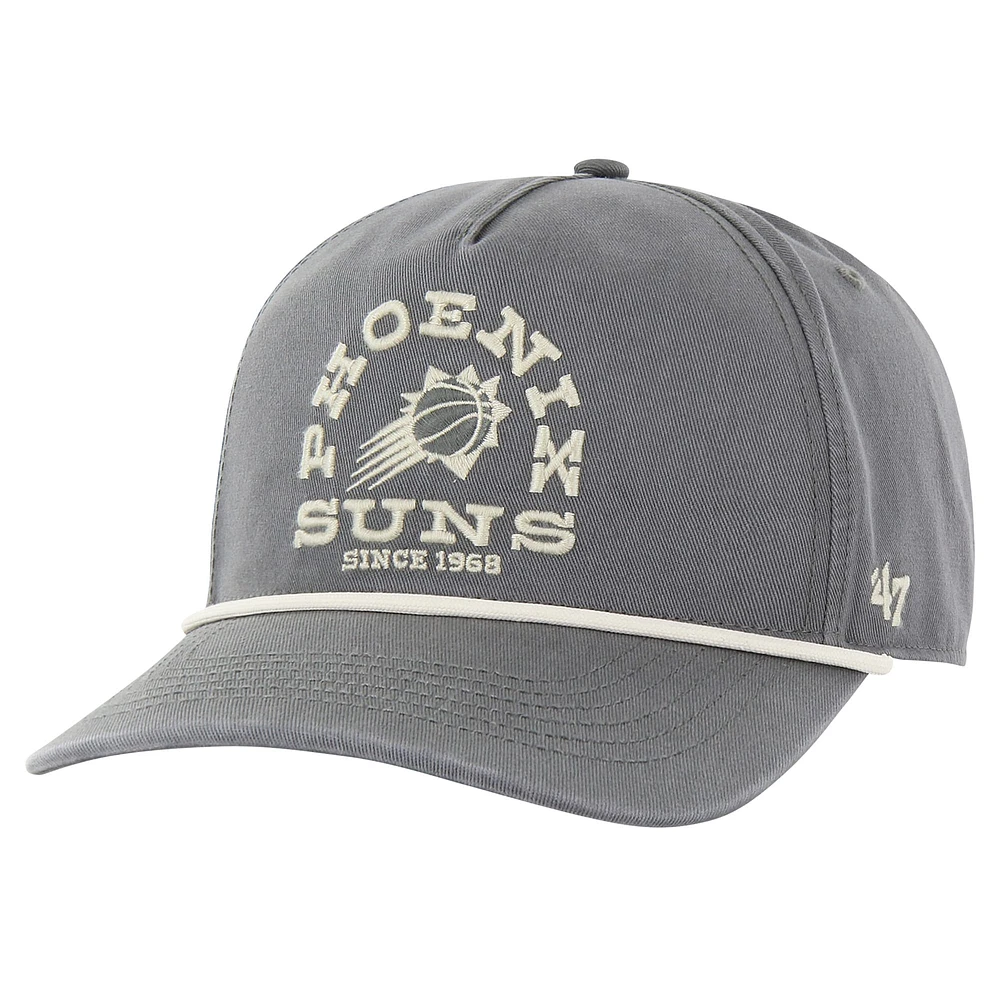 Men's '47 Charcoal Phoenix Suns Canyon Ranchero Hitch Adjustable Hat