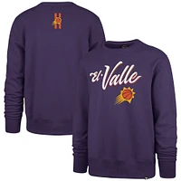 Sweat-shirt à enfiler pour hommes '47 Purple Phoenix Suns 2023/24 City Edition Postgame Headline Crew