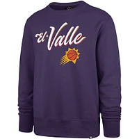 Men's '47 Purple Phoenix Suns 2023/24 City Edition Postgame Headline Crew Pullover Sweatshirt