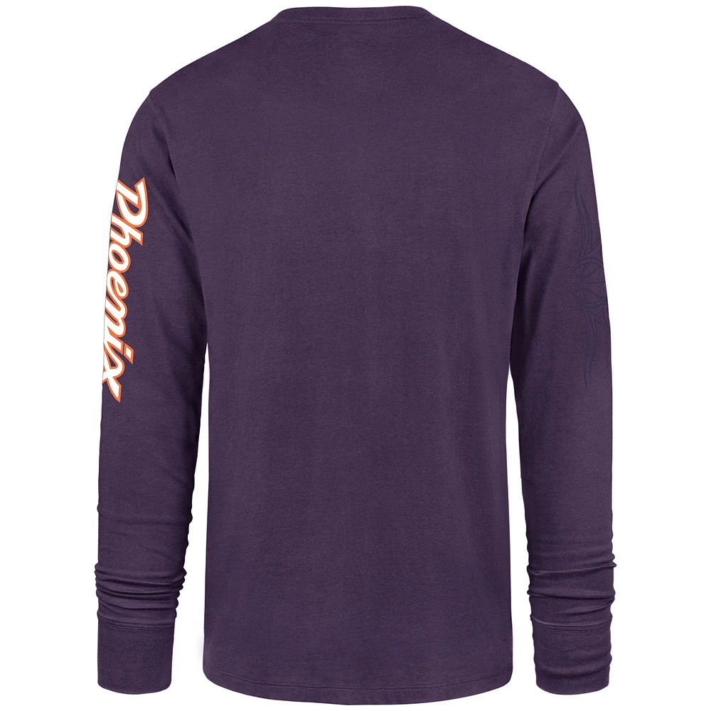 Men's '47 Purple Phoenix Suns 2023/24 City Edition Triplet Franklin Long Sleeve T-Shirt