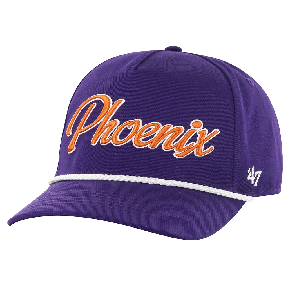 Casquette réglable avec logo Overhand des Phoenix Suns '47 violets pour hommes