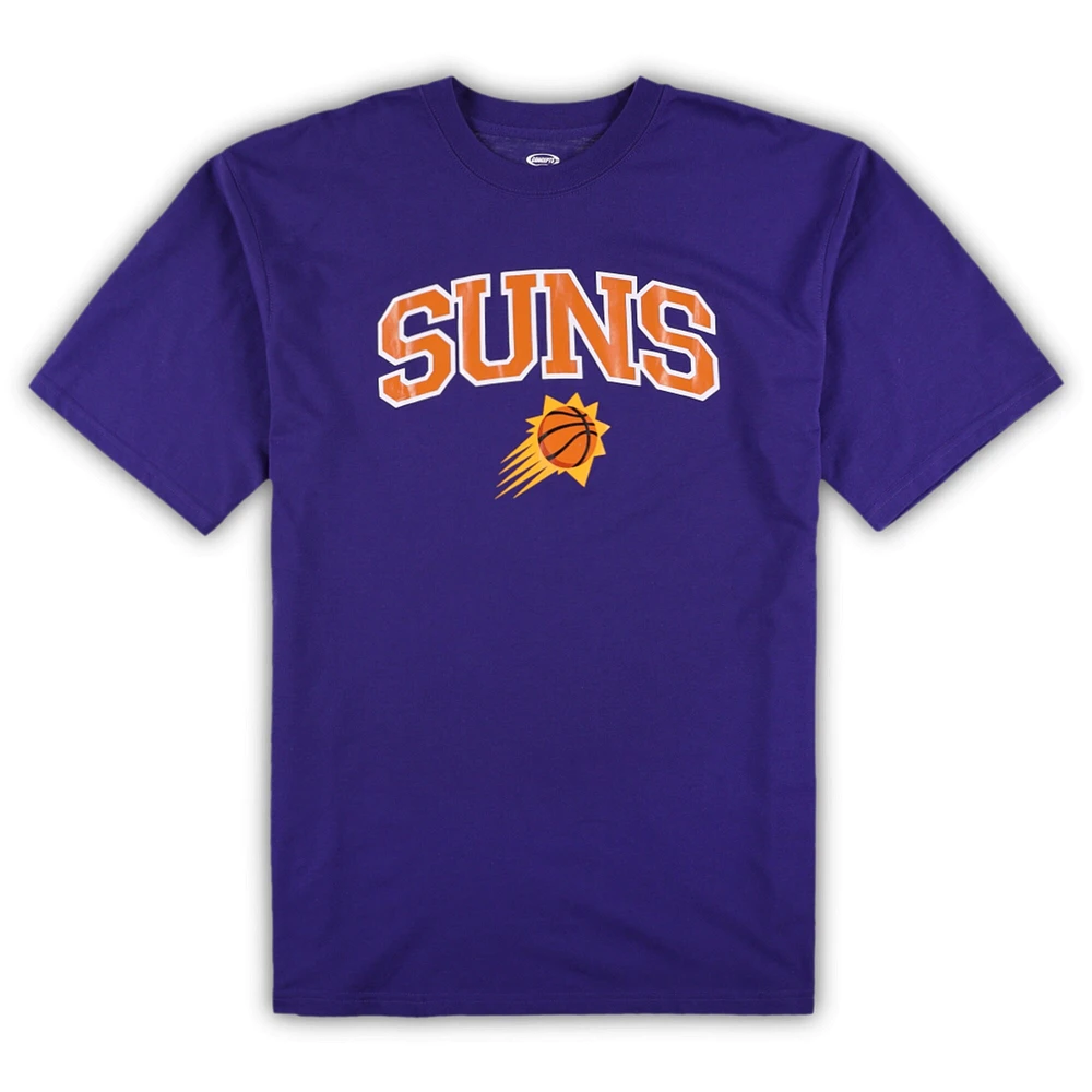 Ensemble de nuit pour homme Concepts Sport violet/gris chiné Phoenix Suns Big & Tall T-shirt et pantalon pyjama