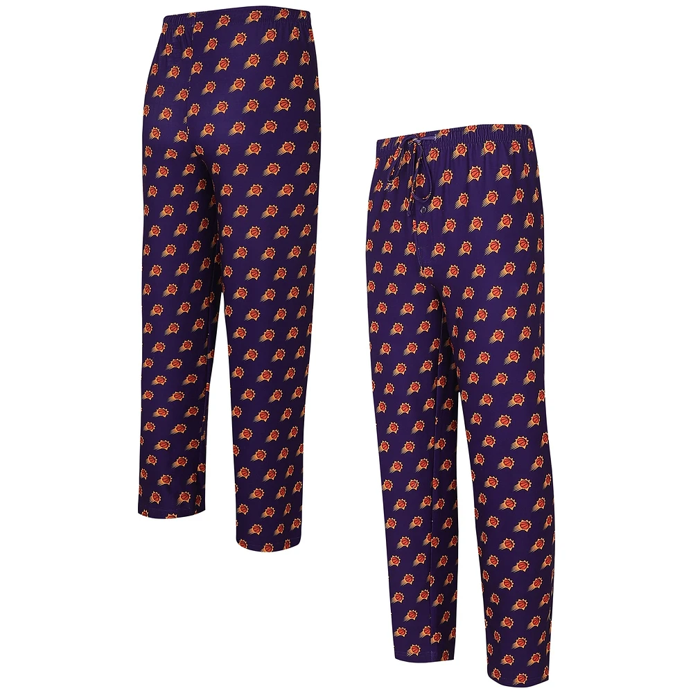 Pantalon de nuit Concepts Sport violet Phoenix Suns avec logo imprimé pour hommes