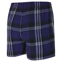 Men's Concepts Sport Purple Phoenix Suns Region Flannel Boxer Short