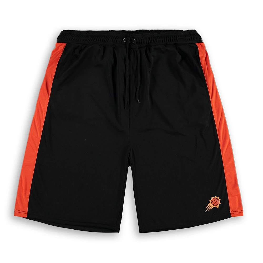 Men's Fanatics Black/Orange Phoenix Suns Big & Tall Performance Shorts