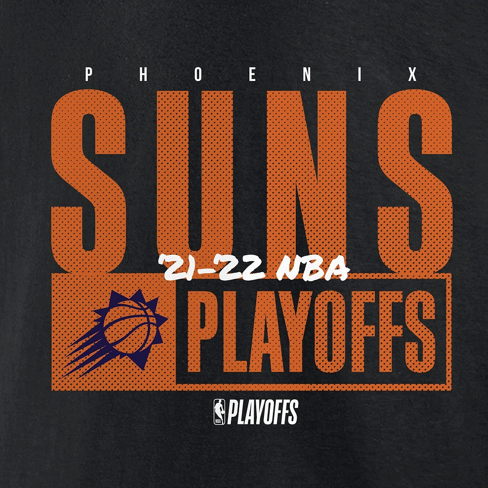 T-shirt Dunk Fanatics pour hommes, noir, Phoenix Suns, Playoffs NBA 2022