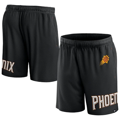 Men's Fanatics Black Phoenix Suns Free Throw Mesh Shorts