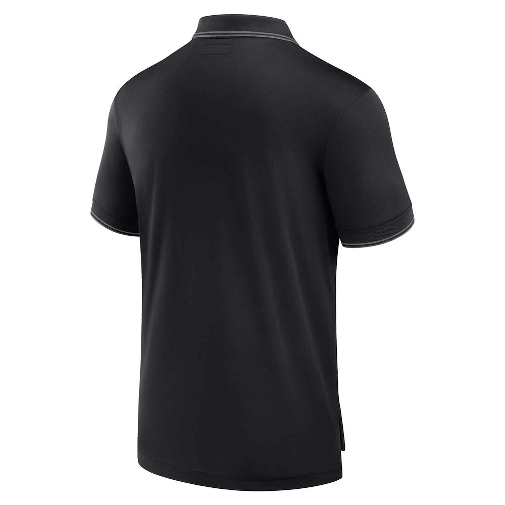 Men's Fanatics Black Phoenix Suns Front Office Pique Polo