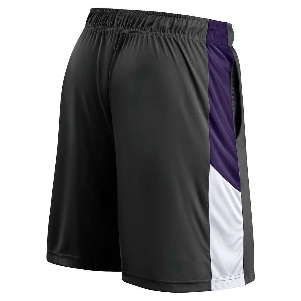 Short d'entraînement Fanatics Black Phoenix Suns pour homme