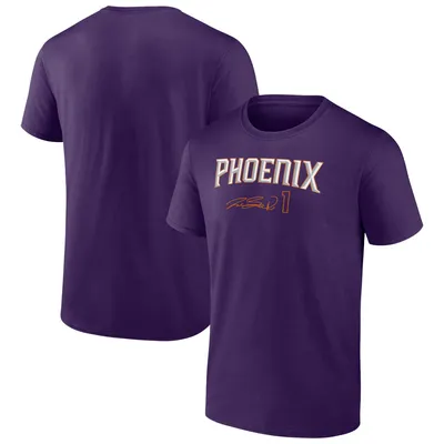 Devin Booker Phoenix Suns Fanatics Branded Name & Number T-Shirt - Purple