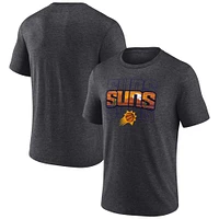 Men's Fanatics Charcoal Phoenix Suns Hometown Originals Announcer Tri-Blend T-Shirt