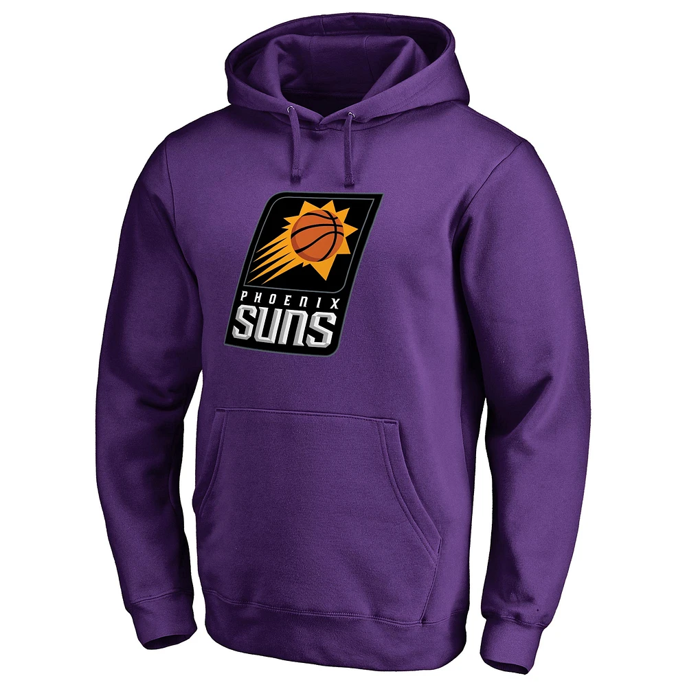 Men's Fanatics Devin Booker Purple Phoenix Suns Backer Pullover Hoodie