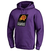 Men's Fanatics Devin Booker Purple Phoenix Suns Backer Pullover Hoodie