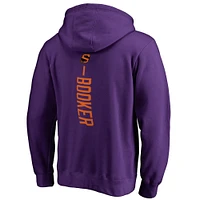 Men's Fanatics Devin Booker Purple Phoenix Suns Backer Pullover Hoodie